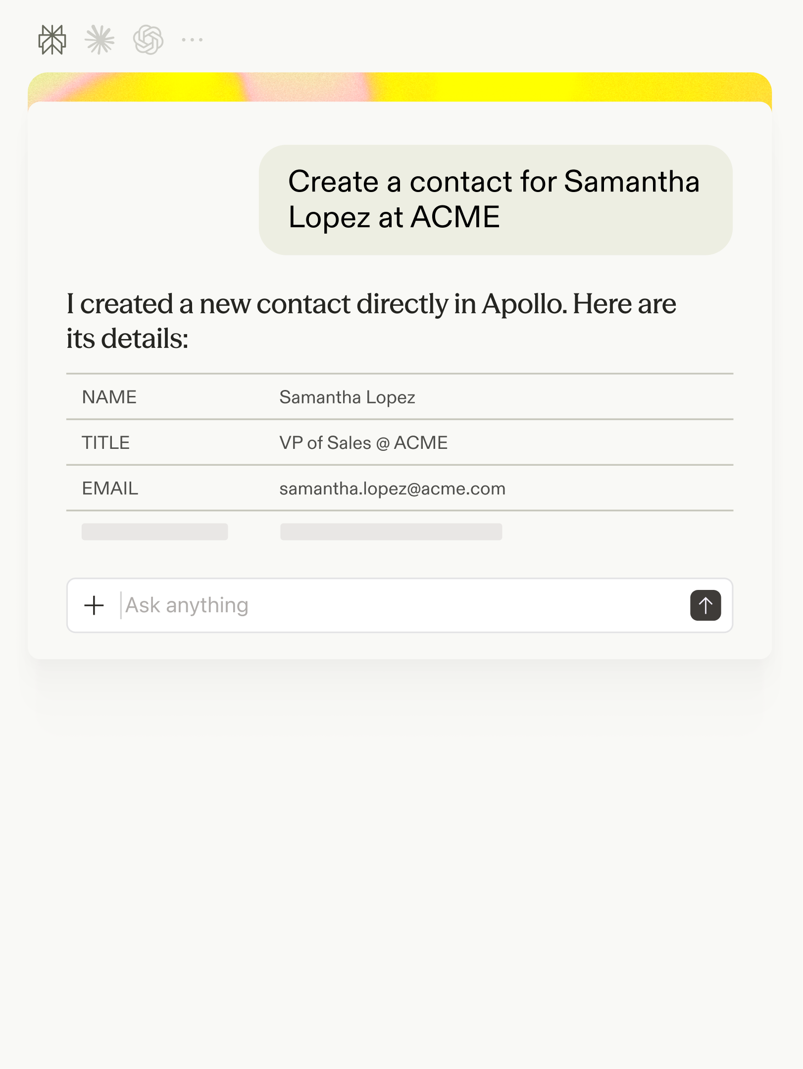 Create & update records