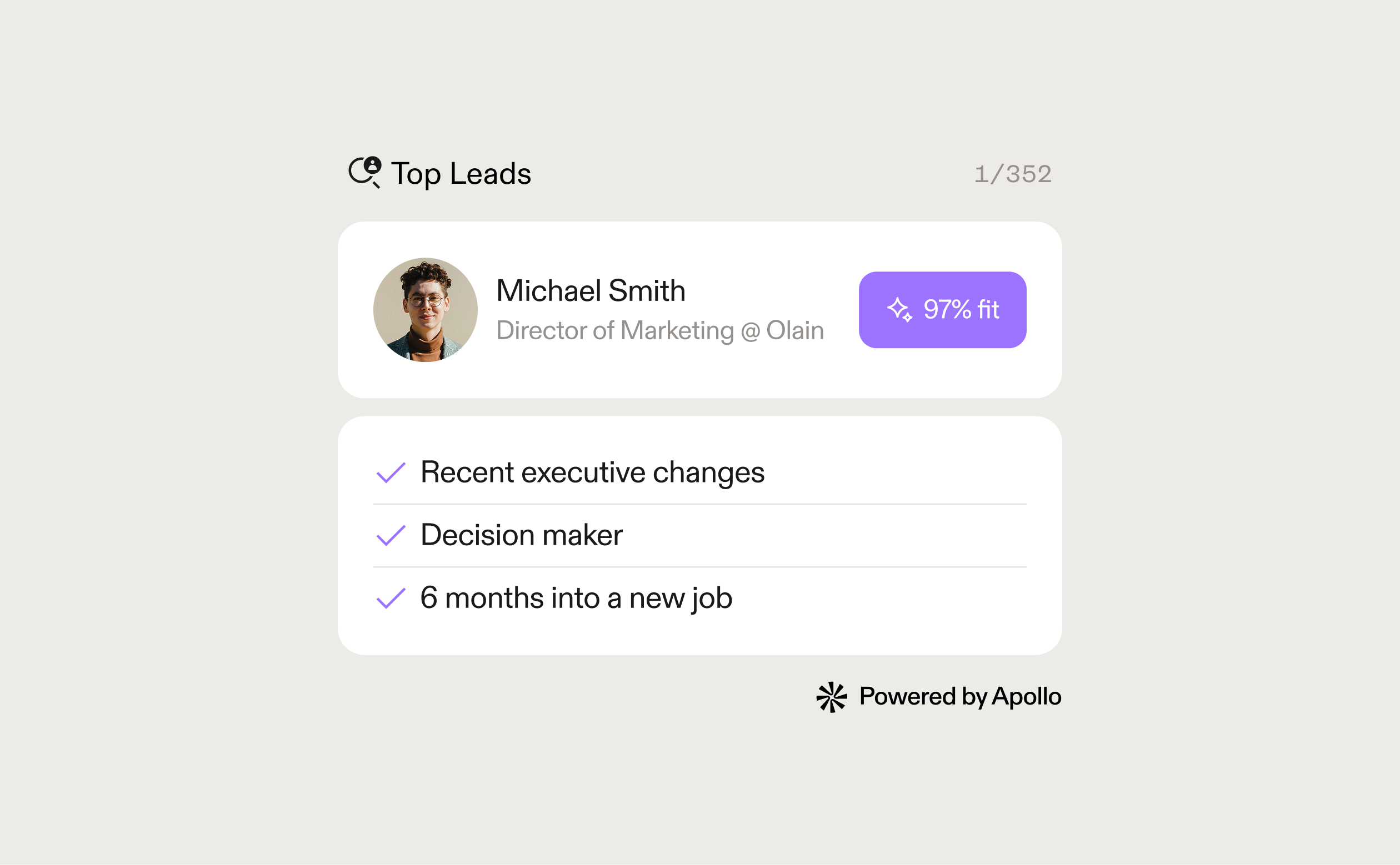 Top Leads - Personalized ICP recommendations