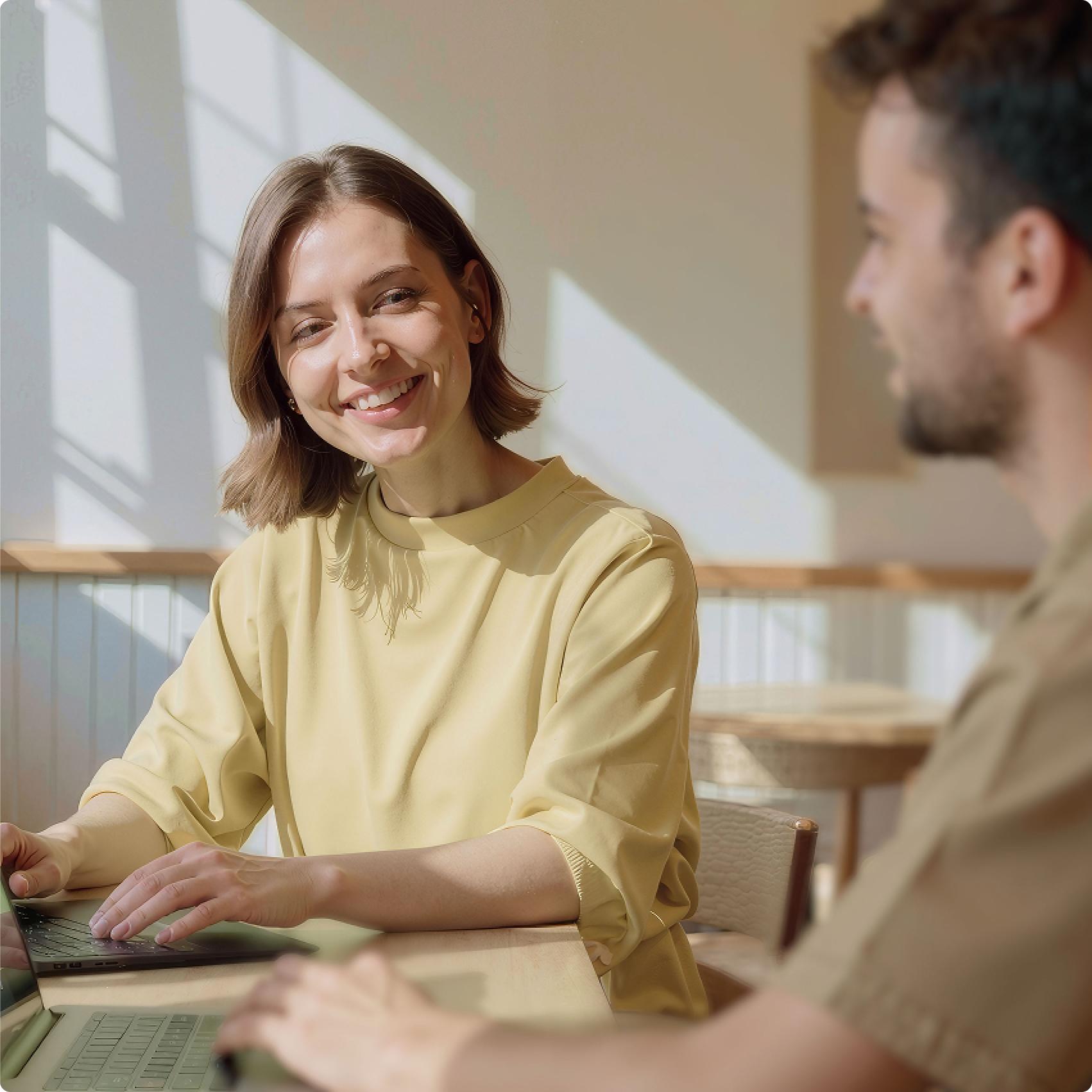 Agency partner working with client