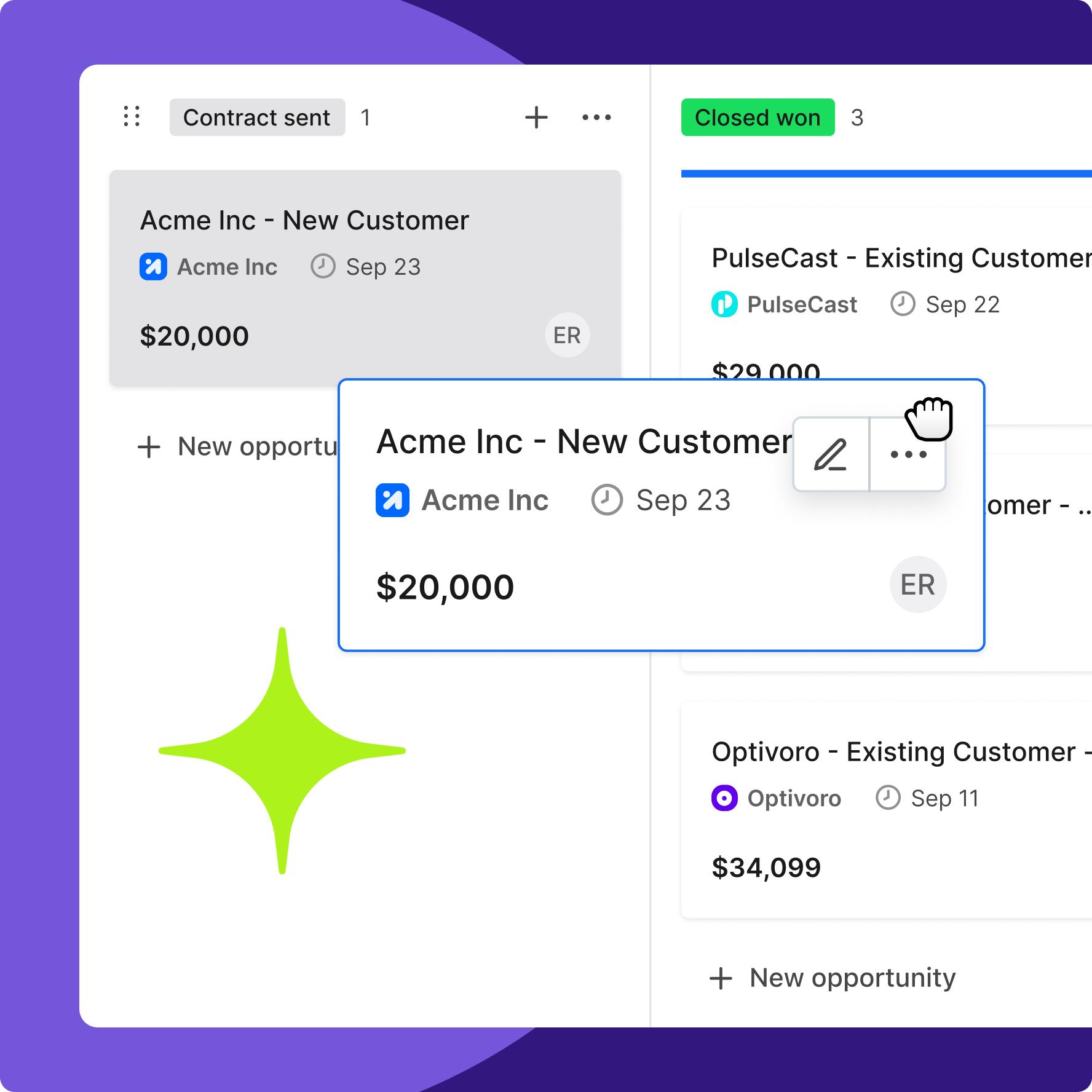 Illustration for Manage deals with end-to-end insights
