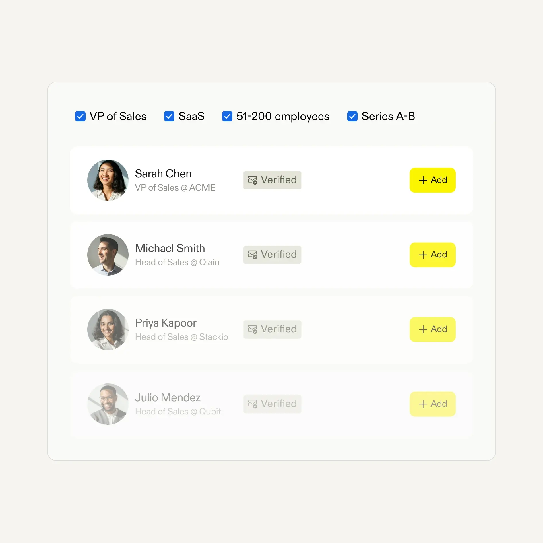 Apollo contact search preview