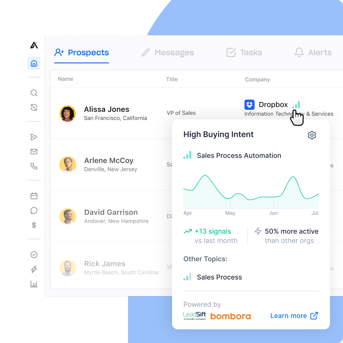 Illustration for Find businesses actively researching your product or service