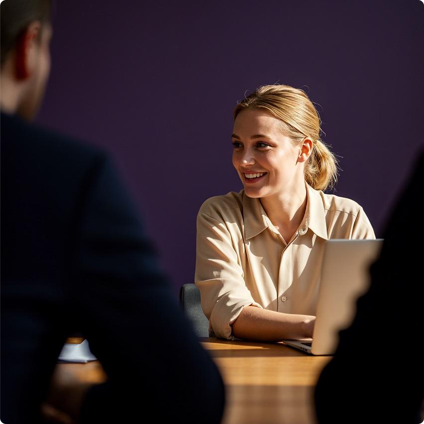 Business professionals in a meeting