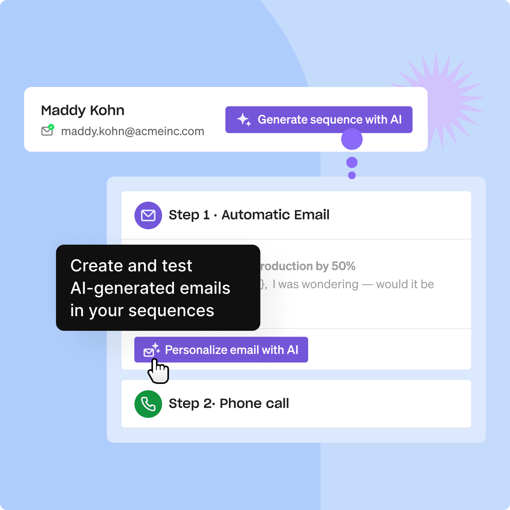 Illustration for Book more meetings with sequences